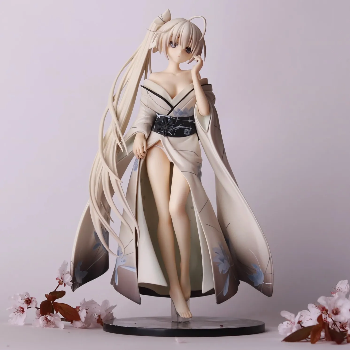 

23cm Yosuga No Sora Anime Figure Bathrobe Standing Kasugano Sora Dress Two-dimensional Beautiful Girl PVC Model Doll Gift Toys