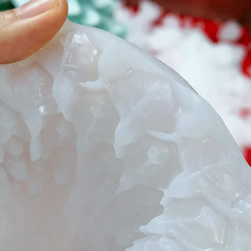 Форма для свечей в виде рождественской елки 3 шт. белый силикагель 3D Силиконовая