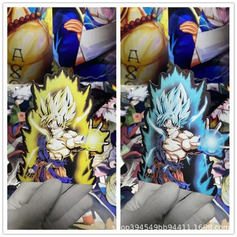 Аниме Dragon Ball периферийные 3D градиентная наклейка с иллюзией Wukong Beijita Saiyan