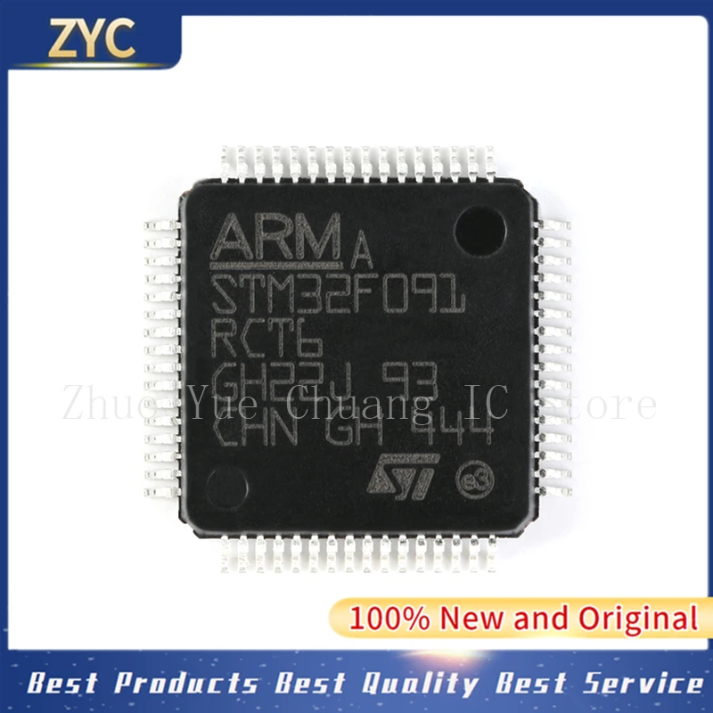 

10 шт./партия STM32F091 RCT6 STM32F091RCT6 LQFP-64 ARM 100% Новый оригинальный микросхема MCU IC