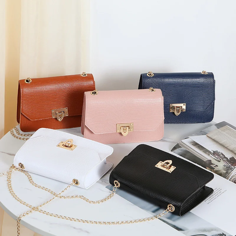 

New Female Bag Small Square Bag Simple Trend Shoulder Bag Chain Bag Purses and Handbags designer bags