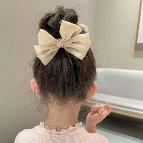 Детская заколка GEONYIEEK красная акриловая