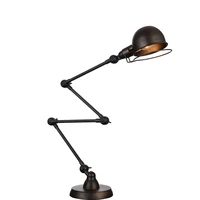 unique design most popular vintage loft industrial retractable desk light black metal modern led table lamp