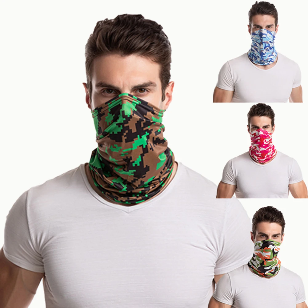 

4pcs Running Hiking Bandana for Magic Scarf Polyester Sunblock Headwear Neck Gaiter Outdoor Cycling Face Cover Seamless Summer