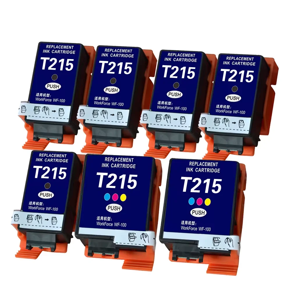 Совместимый картридж T215 7 PK(5B + 2C) для принтера Epson черные и цветные чернила