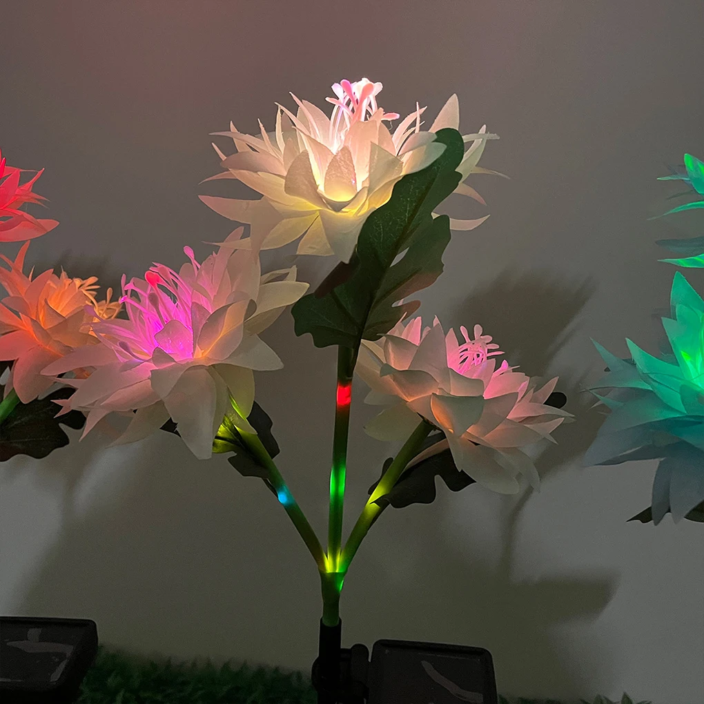 Фонарь Далия пиона на солнечной батарее фонарь для газона двора наружной