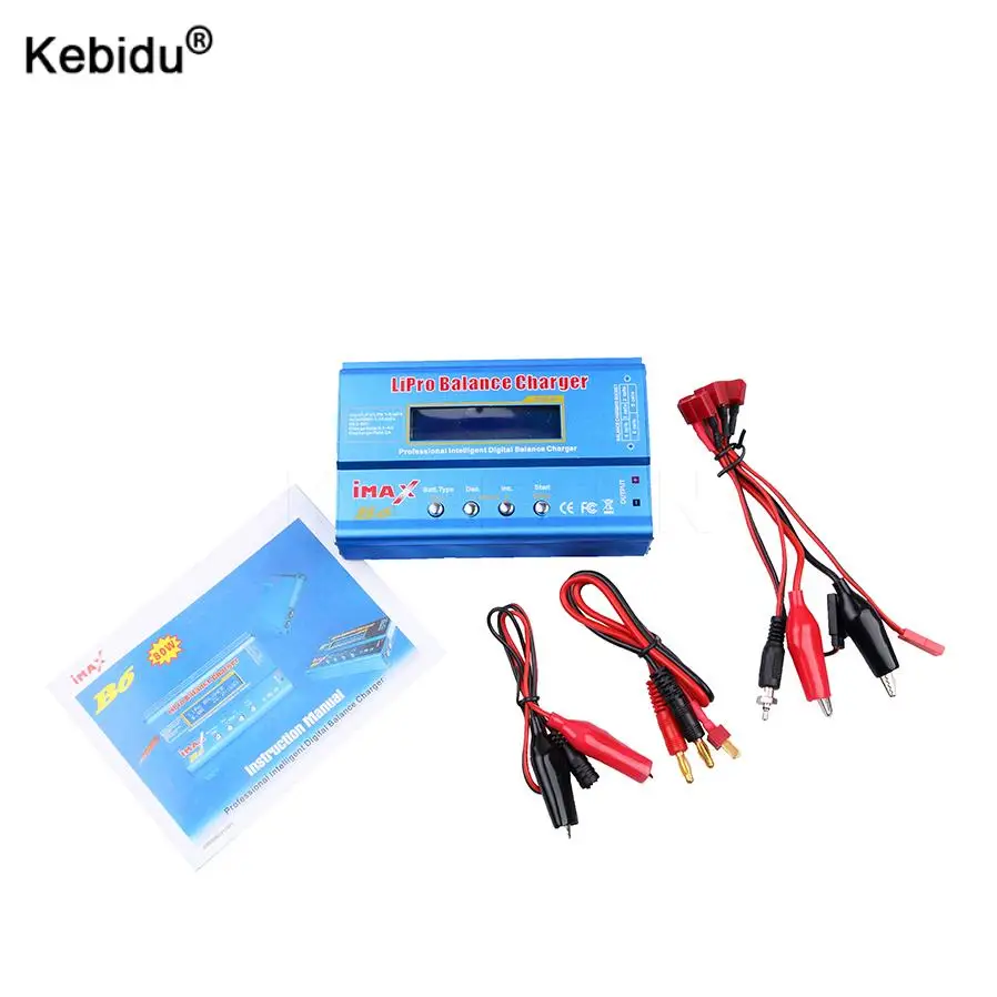 

Kebidu Li-ion Ni-Cd RC Battery iMAX B6 Lipro NiMh Balance Digital Charger Discharger Data Storage for NiMH NiCd Battery 60W Max