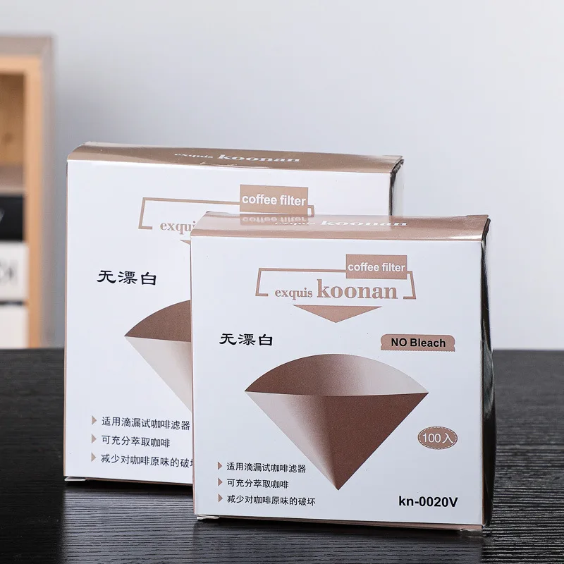 100 шт. фильтровальная бумага для кофе ситечки кофейных стаканчиков конусная