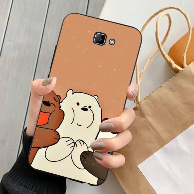 Cute Cartoon Bear Phone Case for Samsung J 2 3 4 5 6 7 8 prime plus 2018 2017 2016 core