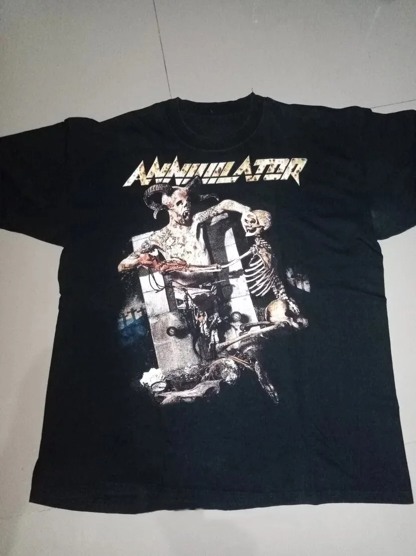 Annihilator Band Gift For Friends Черная хлопковая футболка всех размеров