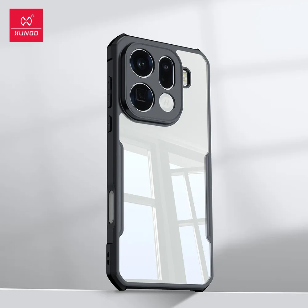 Чехол для OPPO Find X9, X9 Pro XUNDD с защитой от падения, подушка безопасности, ТПУ, жесткий ПК, лазерный узор, полупрозрачный чехол для телефона (art.: 3920d306be898) - 3920d306be898