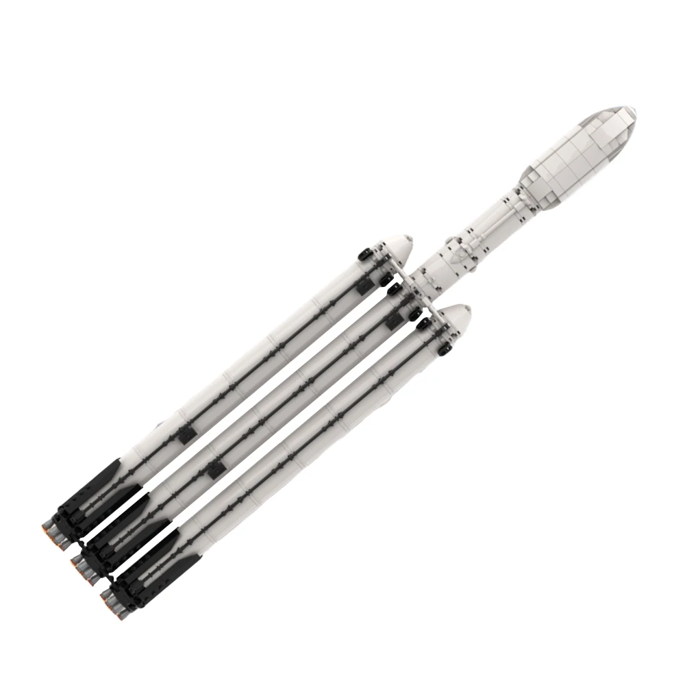 

Конструктор MOC Falcon, тяжелая перевозка, весы Saturn V, космический корабль, строительные блоки, идея для сборки детской одежды, подарок на день ро...