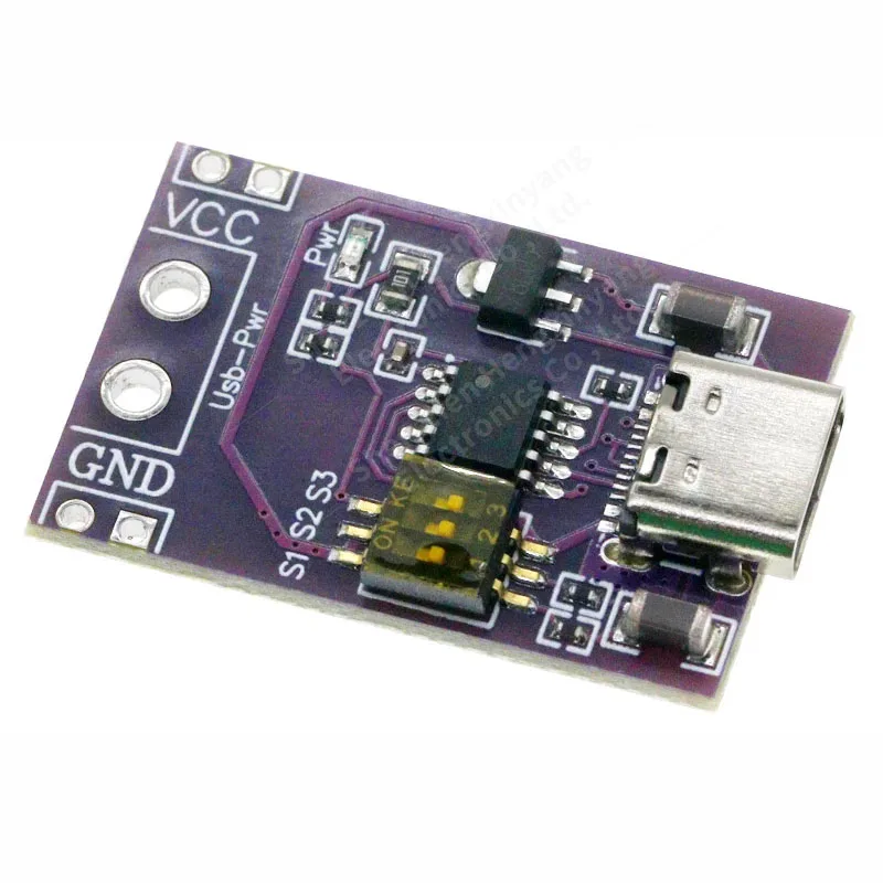 Type-C QC AFC PD2.0 PD3.0 для DC Spoof Scam Быстрая зарядка Триггер Детектор опроса USB-PD Блок