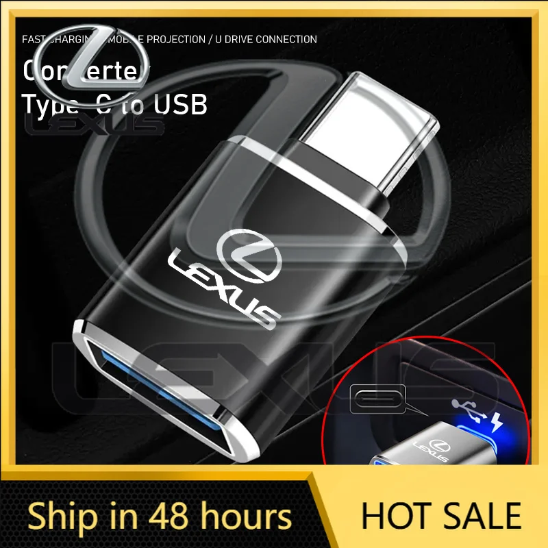 Фото Адаптер-коннектор OTG Type-C на USB для Lexus F SPORT ES RX NX LS UX LM LX GX LC RZ IS CT GS RC HS SC TX LBX IS №2