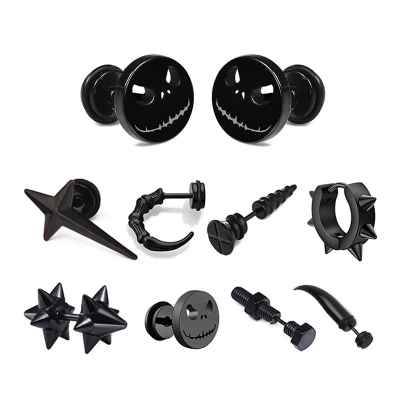 

1 пара, женские серьги-гвоздики в стиле панк