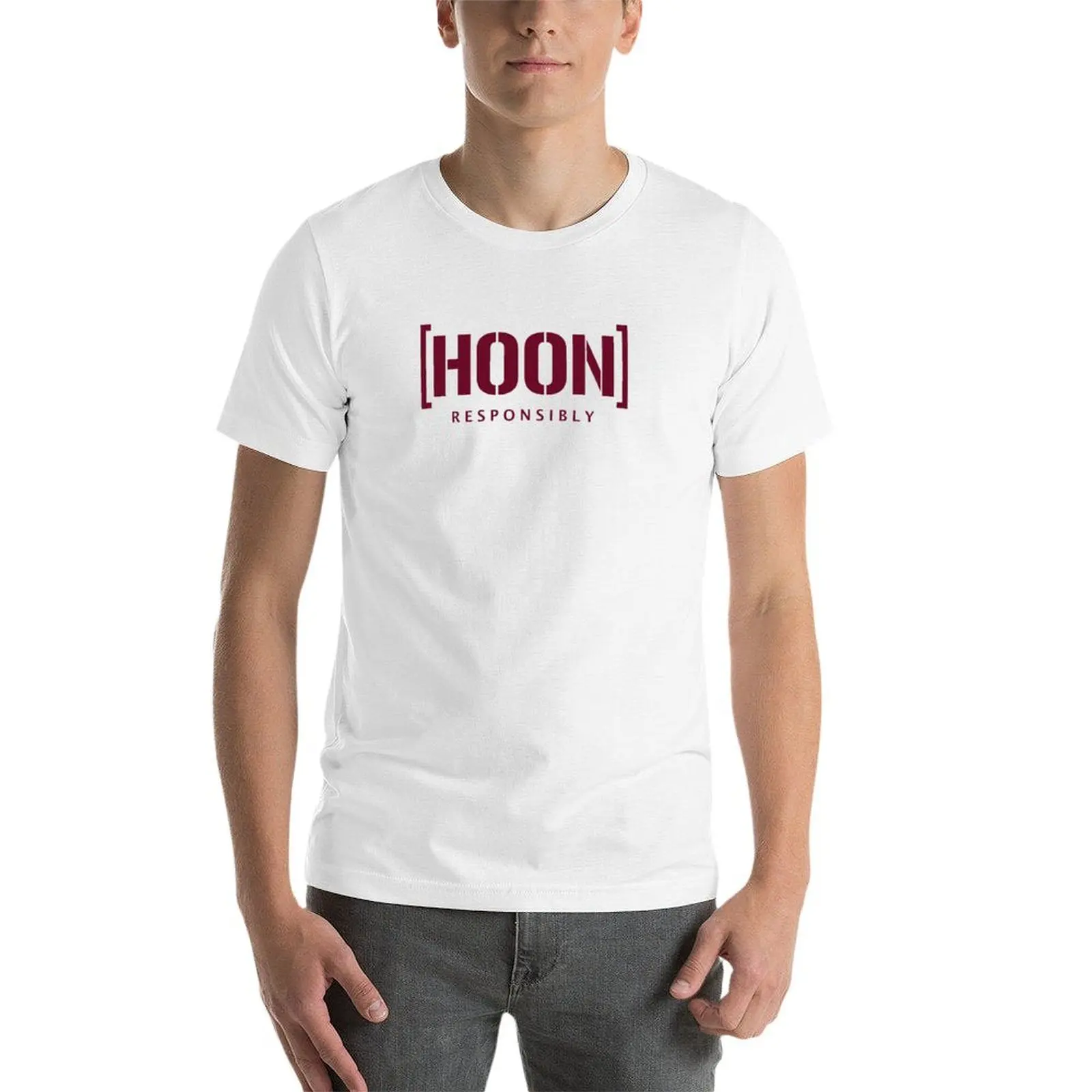 Фото t Man [HOON] хлопковая футболка Футболка мужская рубашка отзывчивая №4