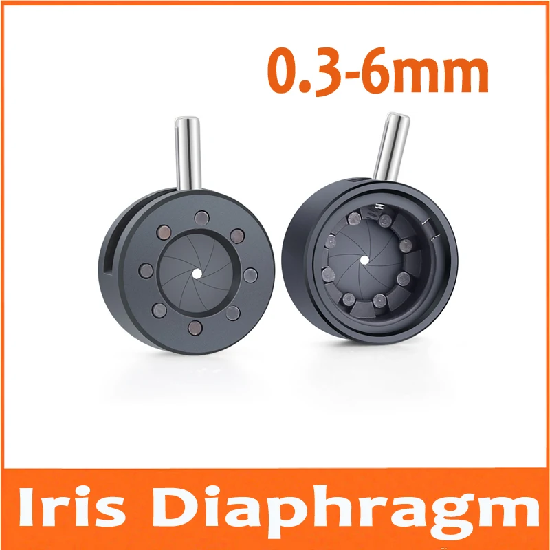 

100 шт. Регулируемый 0,3-6 мм регулятор освещения оптический ирисовая конденсатор ирисовой Диафрагмы конденсаторный микрофон с 8 лезвия для Ка...