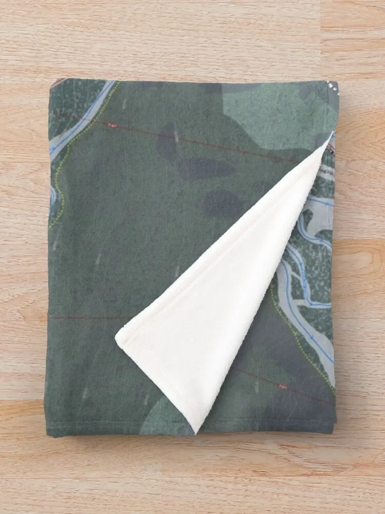 Пушистое одеяло Fernie курорт Дорожная карта туристическое для дивана