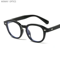 new tr90 anti blue light retro round frame glasses women glasses frame for myopia women men clear lens spectacles
