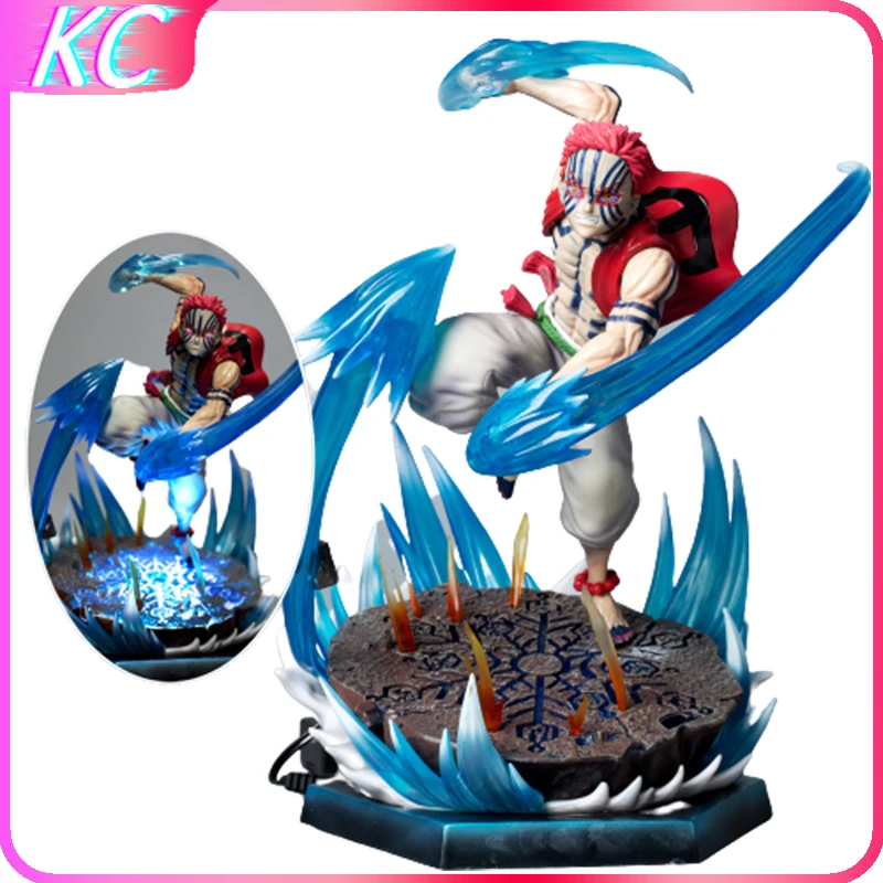 

26cm Anime Demon Slayer Akaza Figure Kimetsu No Yaiba Pvc Action Gk Model Doll Toys Collection Ornament Children Birthday Gifts