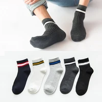mens cotton socks casual simple middle tube sports socks for men soft breathable comfortable summer winter for male boy soc