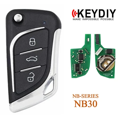 Оригинальный программатор KEYDIY KD NB30 NB, многофункциональный пульт дистанционного управления с PCF, 3 кнопки, для KD900/KD MINI/KD MAX