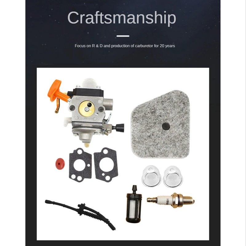 For STIHL Carburetor FS87 90 100 110 Kit FS90R 87R S90K Replacement Parts Accessories