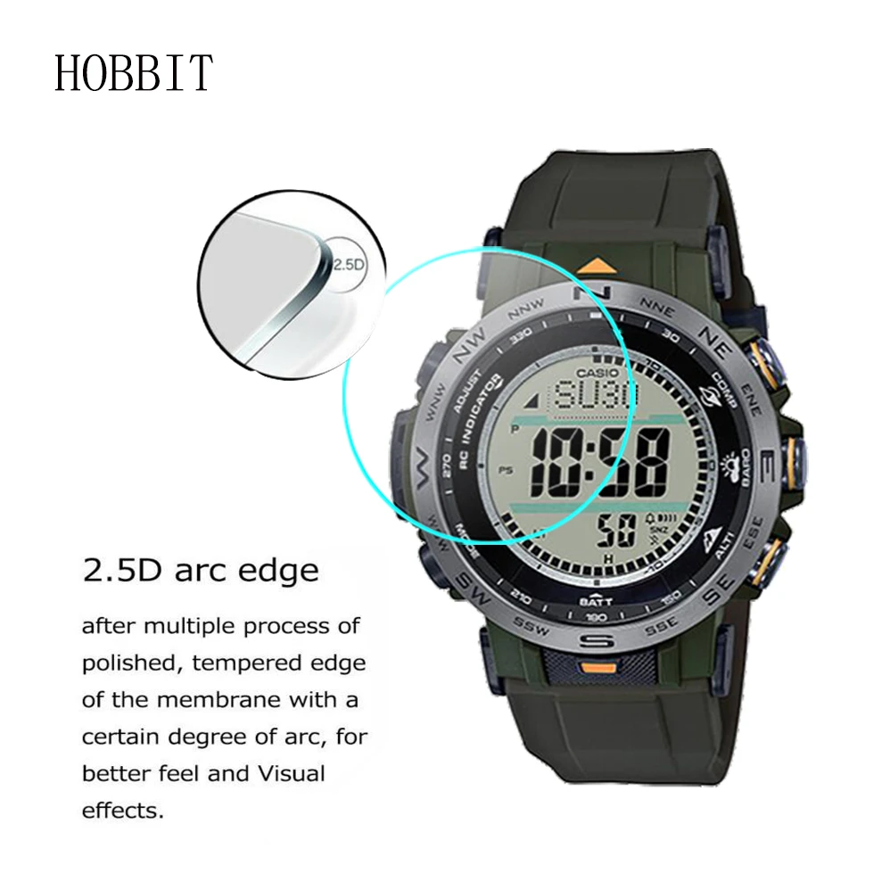 Закаленное стекло 2.5D для Casio PRO TREK PRW-30Y PRW-30AE PRW-30 1A 1B защита экрана 9H от царапин