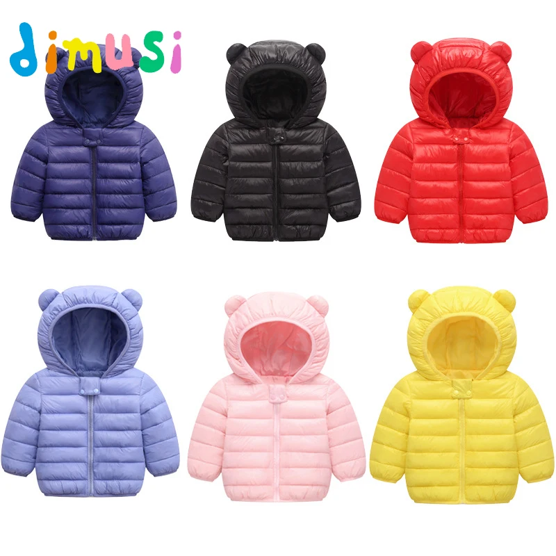 

DIMUSI зимние куртки для мальчиков, модная детская хлопковая теплая ветровка, пальто для маленьких девочек, повседневная верхняя одежда, детск...