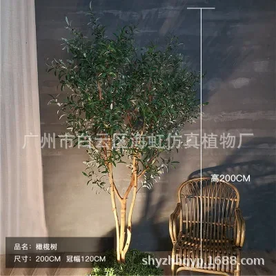 Высокое имитационное растение большой проект украшения оливкового дерева