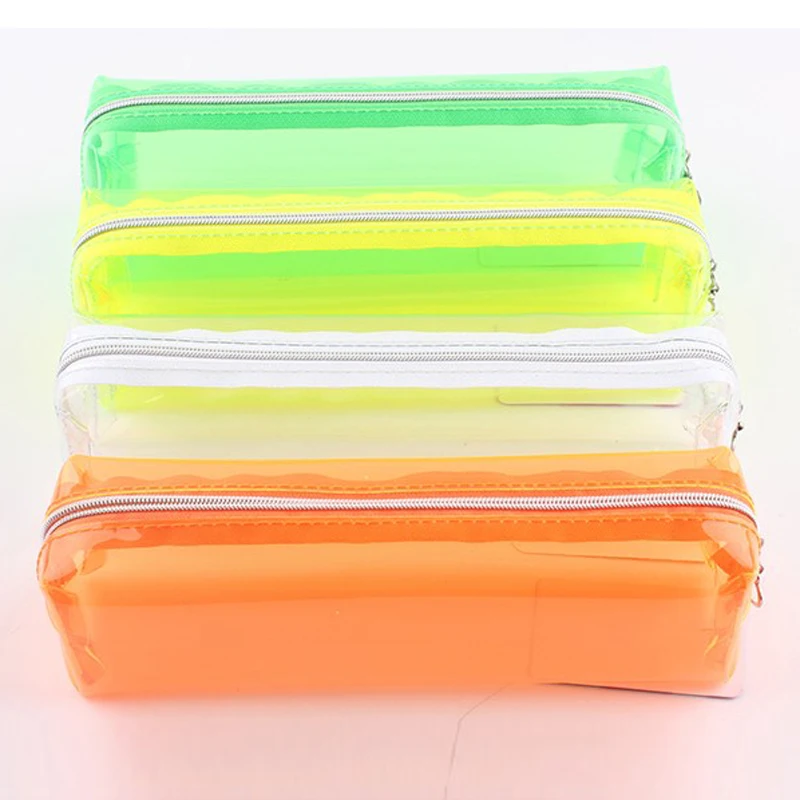 2 шт. прозрачная цветная сумка для ручек и карандашей |
