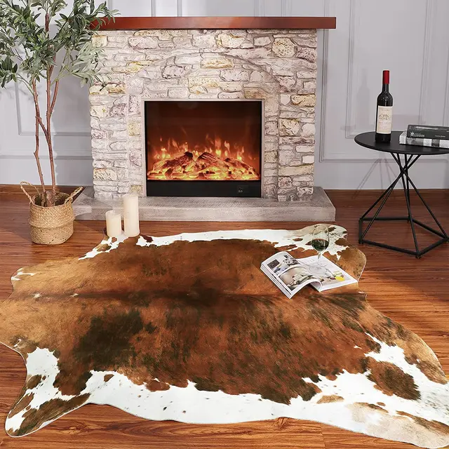 Cowhide Carpet Cow Print Rug American Style for Bedroom Living Room Cute Animal Printed Carpet Faux Cowhide Rugs for Home Decor 3