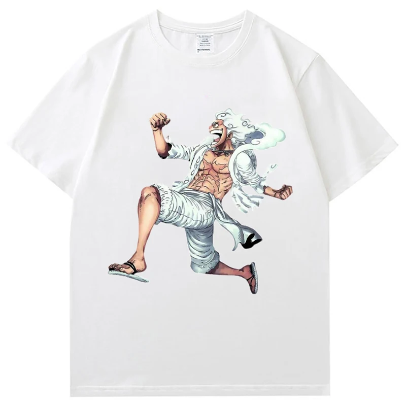 

ONE PIECE Luffy Japanese Anime Print T-shirt Hip Hop Streetwear Cotton T Shirt Men Women Harajuku Summer Short Sleeve Tops Tees