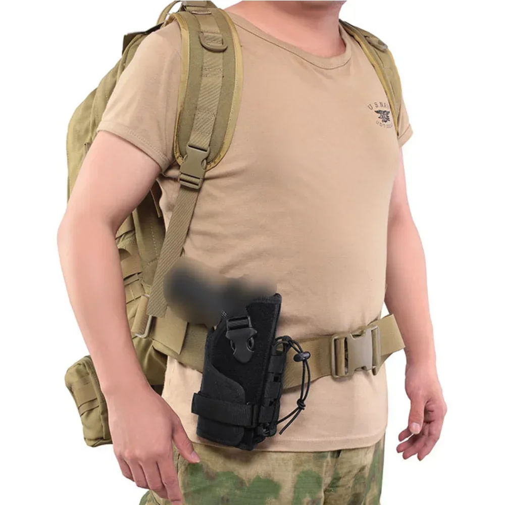 

Glock Bag 1000D Tactical Pistol Gun Holster Right-Hand Gun Molle Pouch with Mag Holder for Airsoft Pistol Handgun Glock Hunting