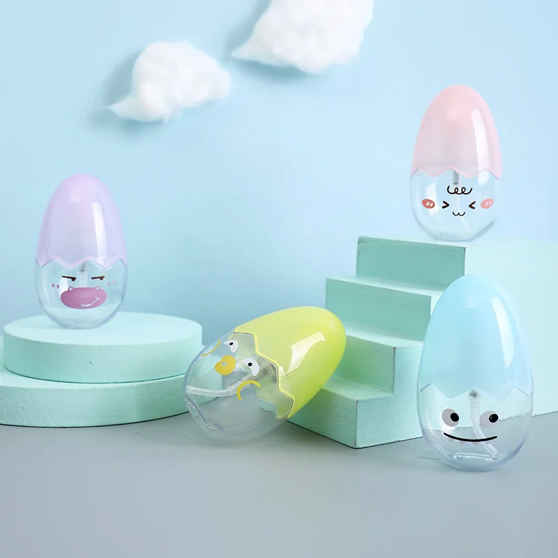 

45ml Creativity Liquid Bottles Perfume Women Egg Shape Spray Bottle Industrial Pet Alcohol Parfums Empty Cosmetics Container
