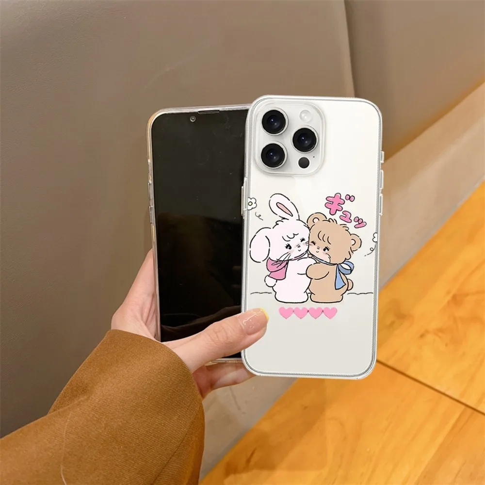 Мультяшный чехол для телефона с семейным портретом микрокона iPhone 15 14 13 12 11 Mini Pro Max