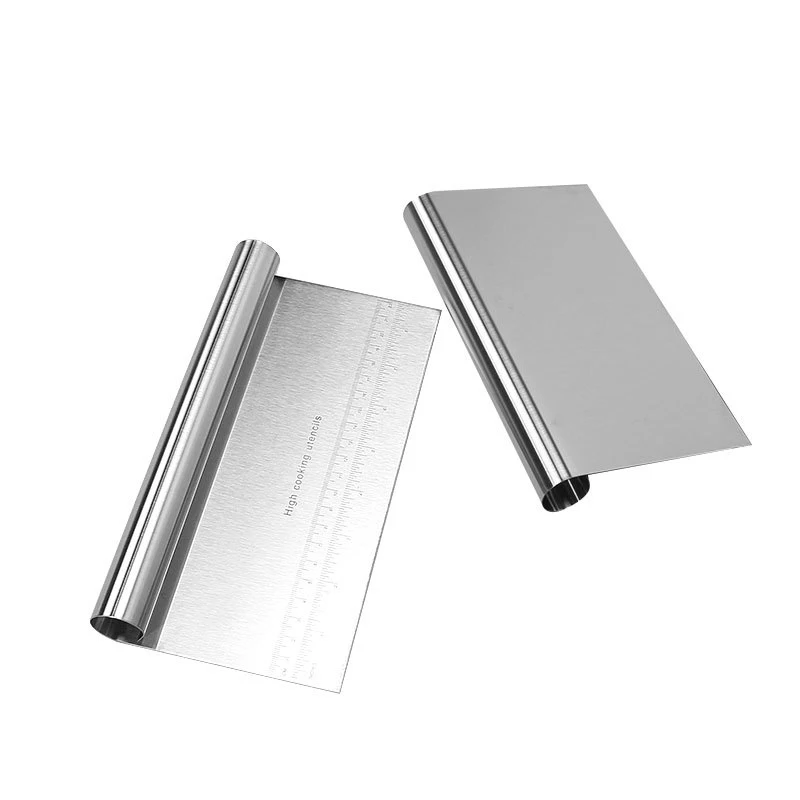 Резак для муки из нержавеющей стали со шкалой резак теста скребок выпечки 15 20 22 см