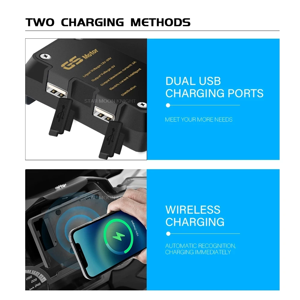 USB-штатив для GPS-навигатора BMW R1200RT R1250RT R 1200 1250 RT Беспроводная зарядка аксессуары