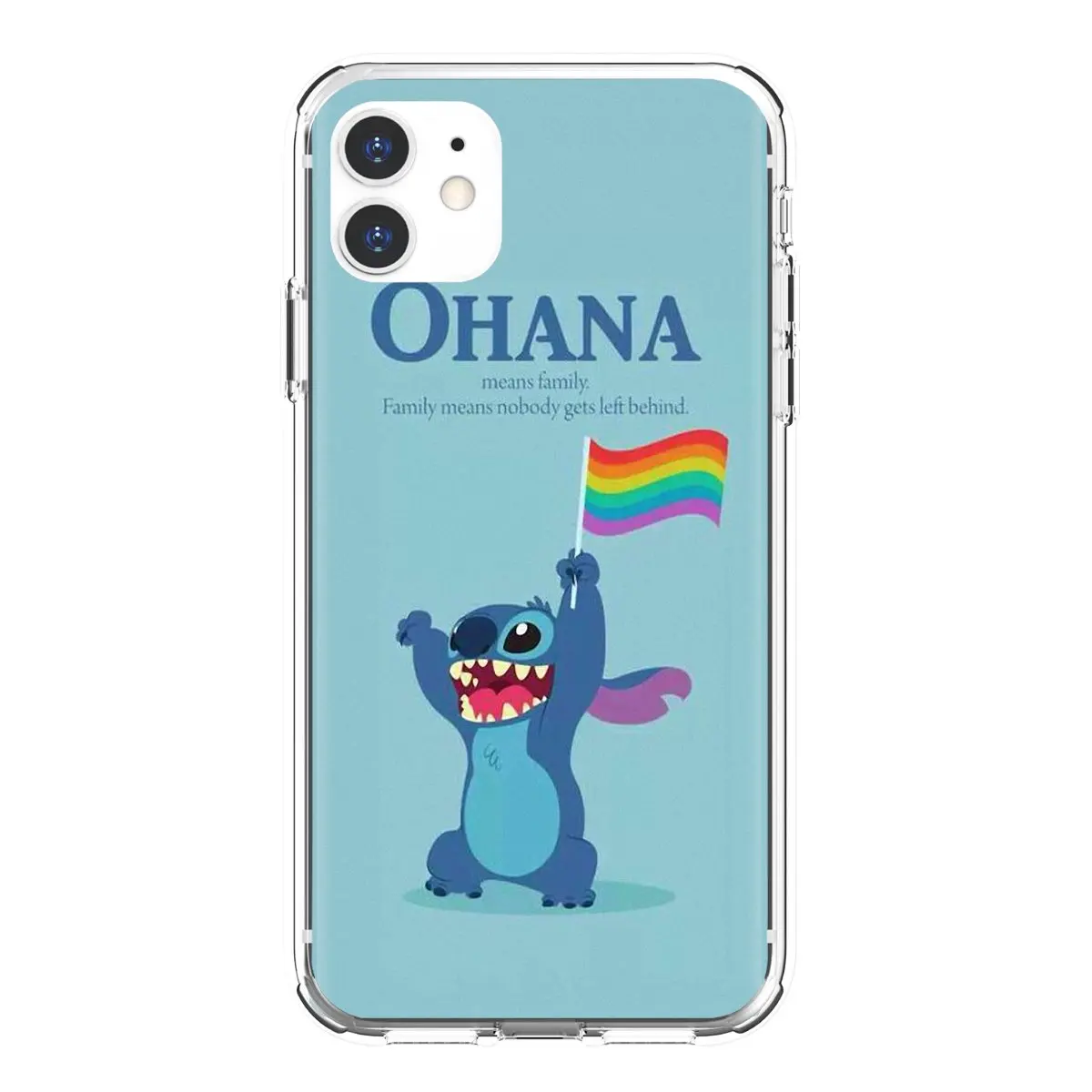 Ohana означает семейный Лило Стич Вдохновленный для iPhone 10 11 12 13 Mini Pro 4S SE 5C 6 6S 7 8 X XR XS