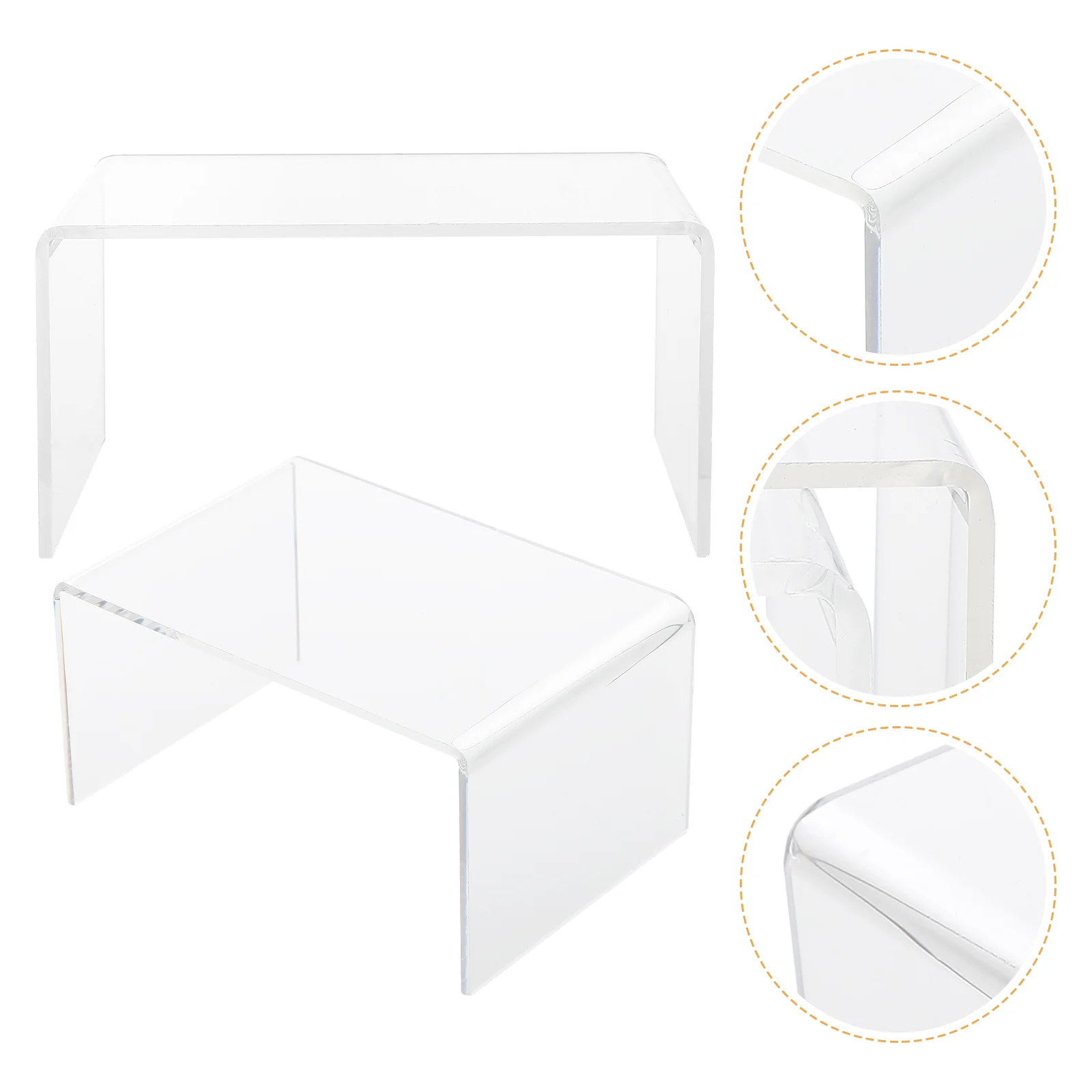 

Display Shoe Acrylic Shelf Stand Riser Holder Shop U Shaped Rack Retail Showfor Products Bag Step Clear Shoes Kids Item