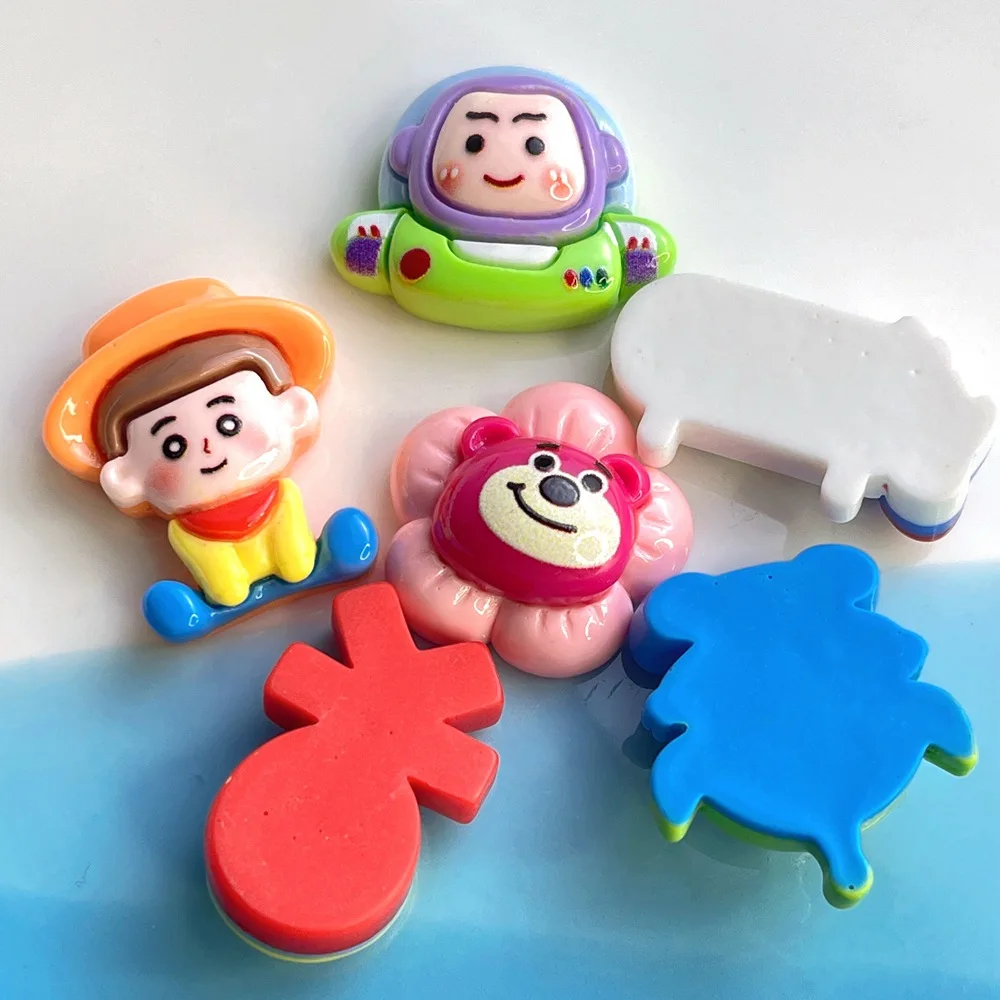 10 шт. Резиновые Милые яркие поверхности Мультяшные астронавты шпилька серьги