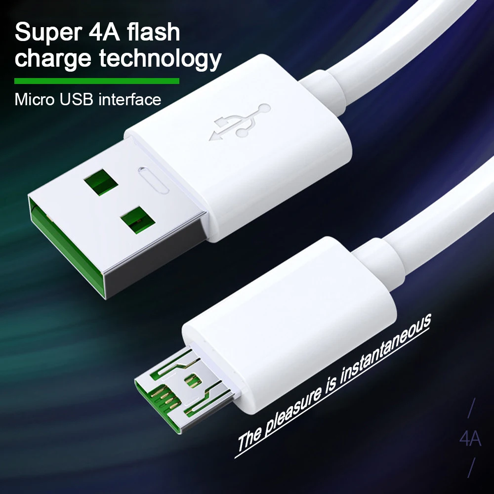 Кабель Micro USB 5A для быстрой зарядки OPPO VOOC Find 9 7 X5 X6 X3 Pro Neo N2 Reno 10 6 8 A77 A78 A38