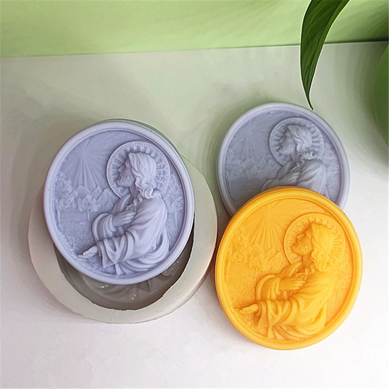 Силиконовая форма для мыла Saint Father воска сделай сам праздничный подарок ручной