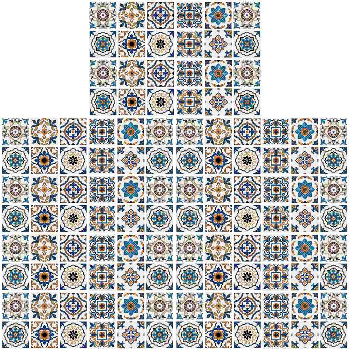 

5x Home Bathroom Adhesive Tile Sticker Kitchen Wallpaper Peel And Stick Tile Decals Decorative Tile Decals