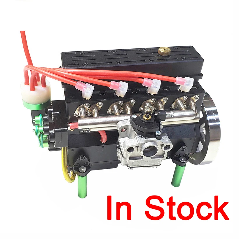 

In Stock Gasoline Engine In-line Four-cylinder Model Inline Four-cylinder Engine Rc Car Model Ship Model Power Plant GN-G100