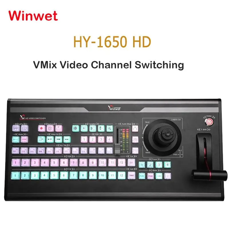 Winwet HY-1650HD vMix, переключатель видеоканалов, панель управления, оборудование для видеозаписи, клавиатура режиссера ODM для трансляций в прямом эфире
