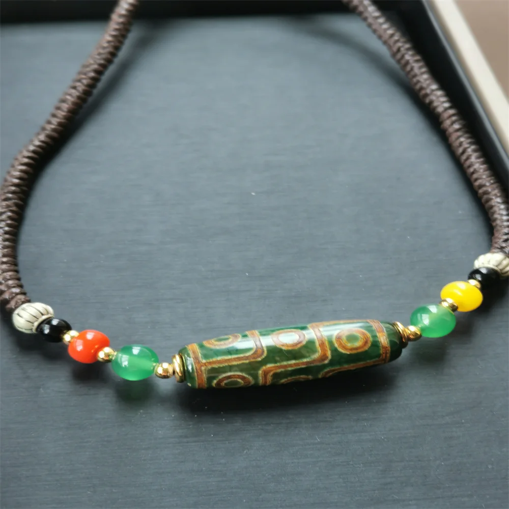 Богемное винтажное ожерелье ручной работы из бисера с натуральным агатом и