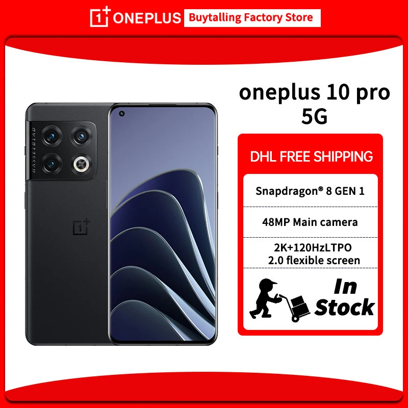 Смартфон оригинальные бесплатная доставка экспресс-почтой DHL Oneplus 10 Pro Snapdagon 8Gen 1