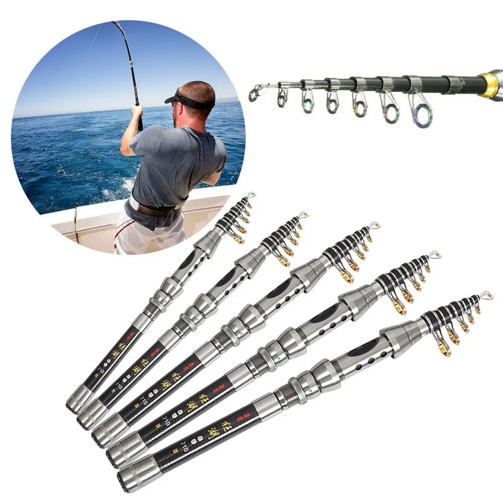 

SuperHard Adjustable Ultralight Travel Fishing Tackle Stream Hand Pole Carp Feeder Telescopic Fishing Rod