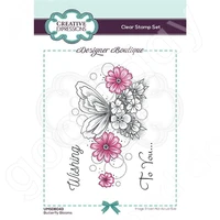 newbutterfly blooms 6 in x 4 in clear stampmetal cutting stamps scrapbooking diy decoration craft embossing 2022 easter